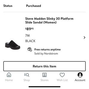 size 7 steve madden vintage platform flip flops